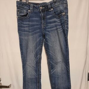 Miss Me Boyfriend Capri Blue Denim Jeans